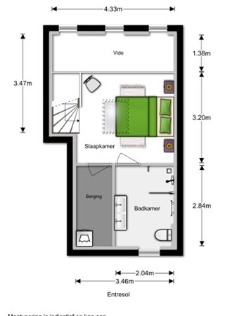 Floorplan - Olympiaweg 34-3, 1076 VZ Amsterdam